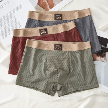 Elegant Texture Ice Silk Underwear Pack ( Set of 04 )
